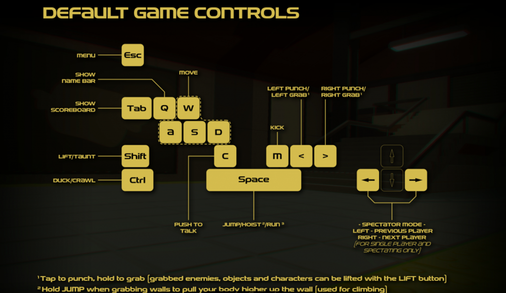gang beasts controls for xbox one control